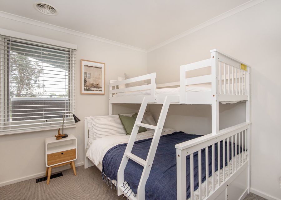 3rd bedroom with tri-bunk double and single