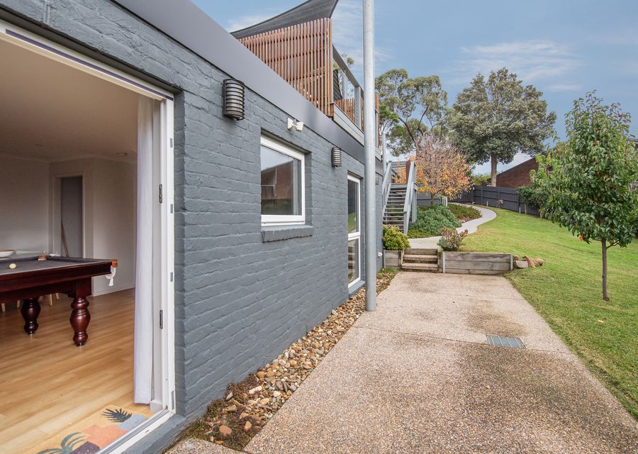 Pool table in downstairs unit