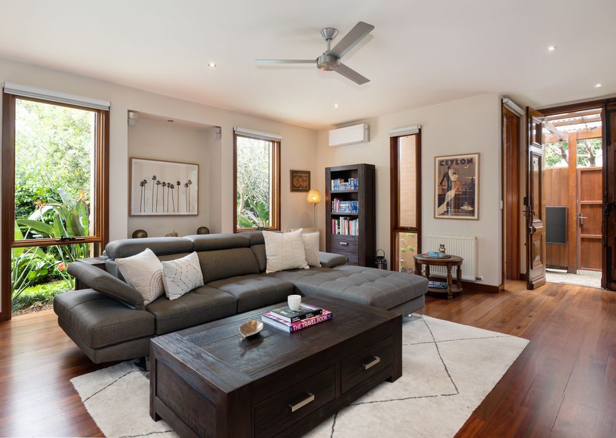 Living Room with Smart TV and aircon