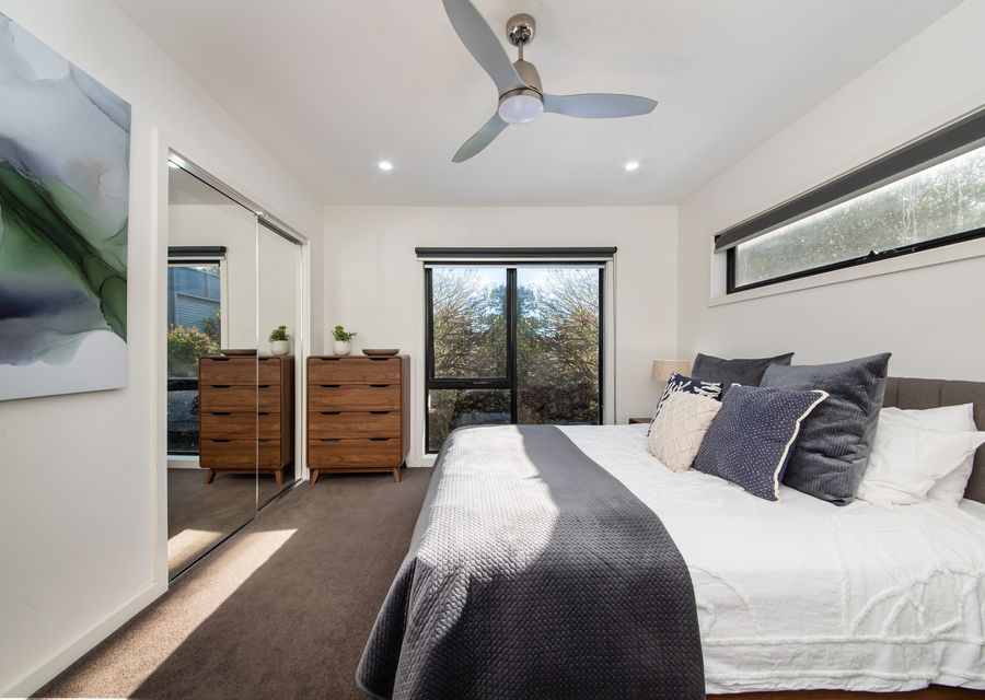 Master bedroom with king bed and ensuite