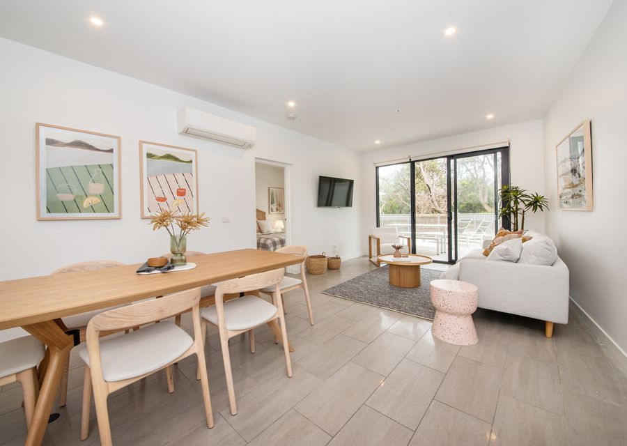 Spacious lounge and dining with lots of natural light shining through 