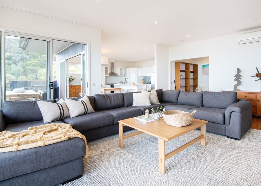 Main living area with heating and cooling 