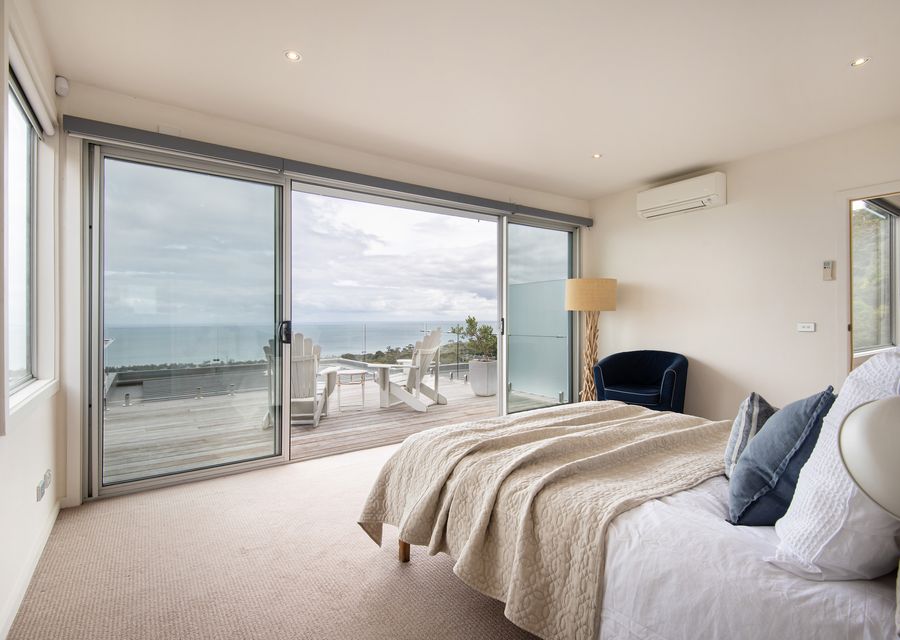 Master with king bed with a view 