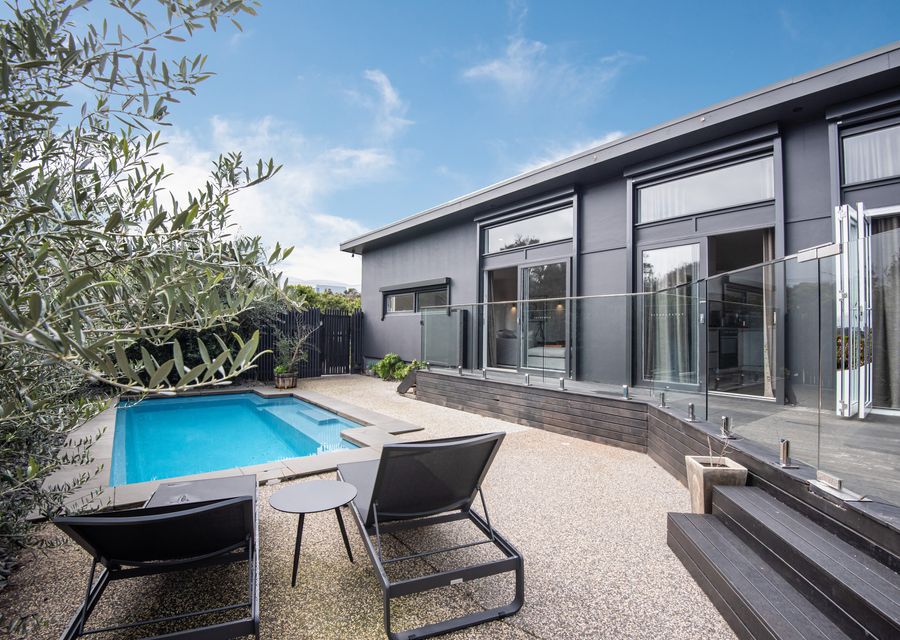 Solar heated pool