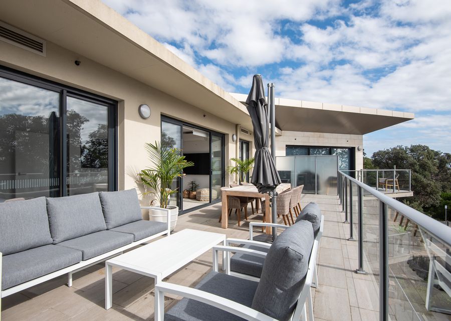Spacious Balcony with outdoor living, dining and BBQ