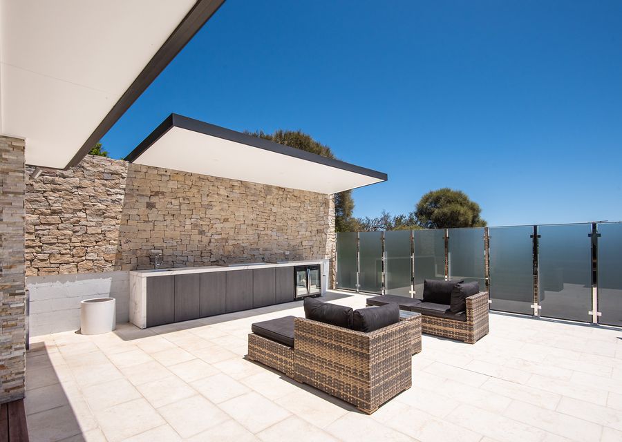 Outside entertaining area