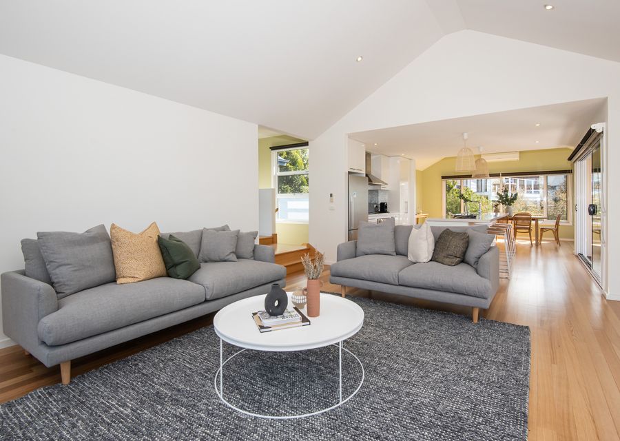 Open plan living and dining