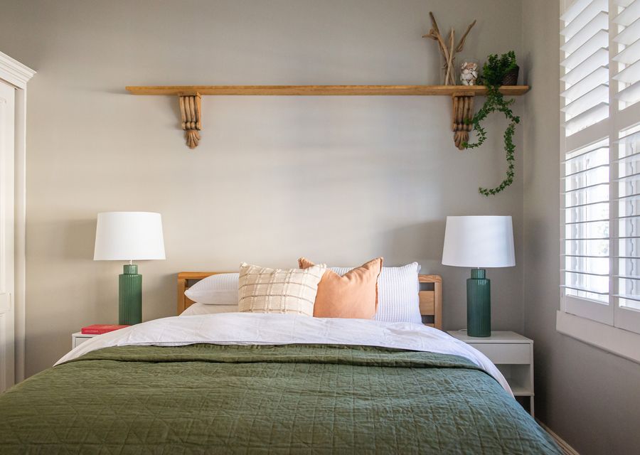 Bedroom one at the front of the house, ground floor 