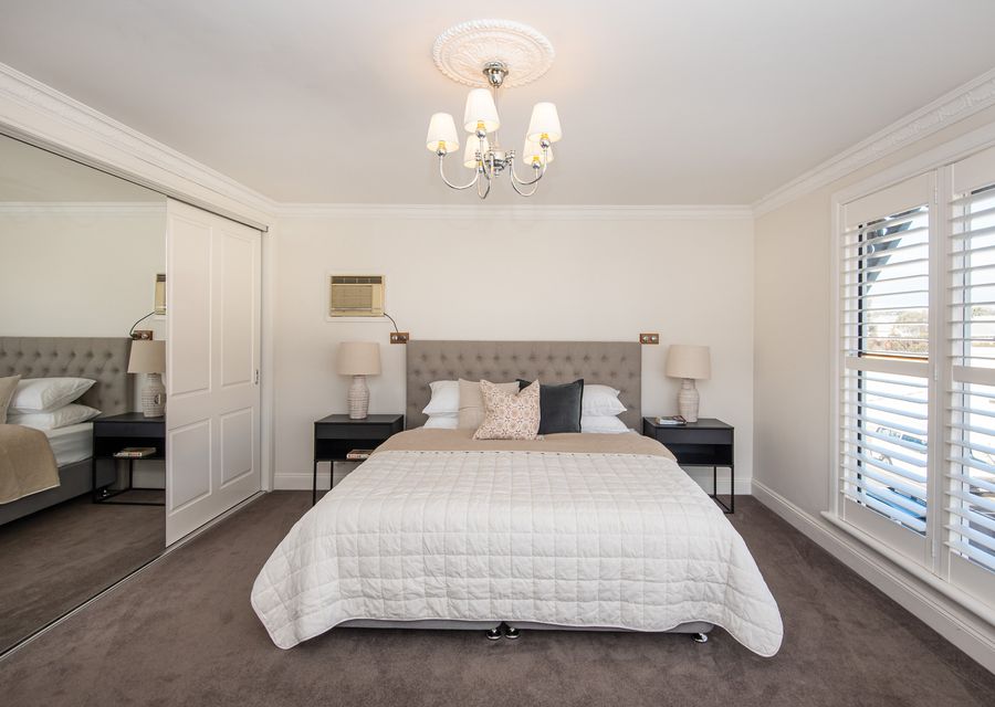 Master bedroom with king bed 