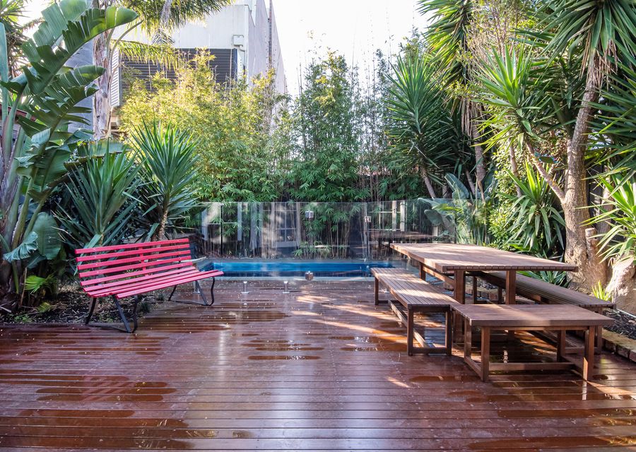 Outdoor dining, bbq.  We also have an awning that can be extended out 