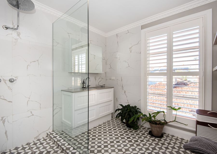 Family bathroom with bath and shower 