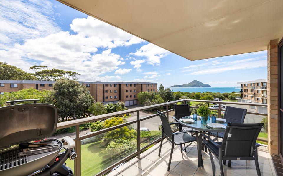 ‘Shoaley Shores on Intrepid’ Overlooking Shoal Bay Beach