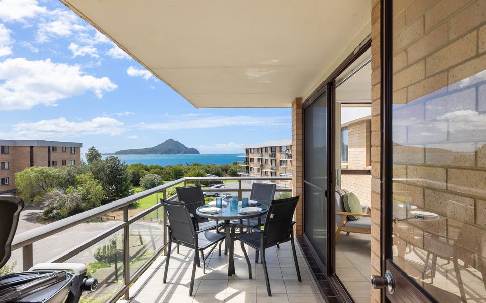 ‘Shoaley Shores on Intrepid’ Overlooking Shoal Bay Beach
