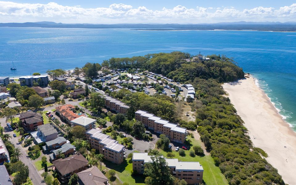 ‘Shoaley Shores on Intrepid’ Overlooking Shoal Bay Beach