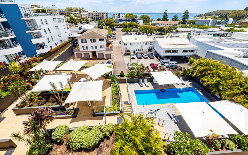 Cote D Azur in the heart on Nelson Bay with a swimming pool