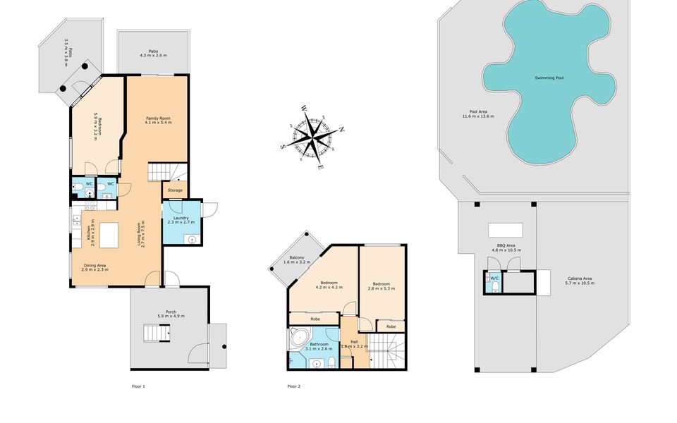 Martys Little Beach No 1 Two Story Apartment