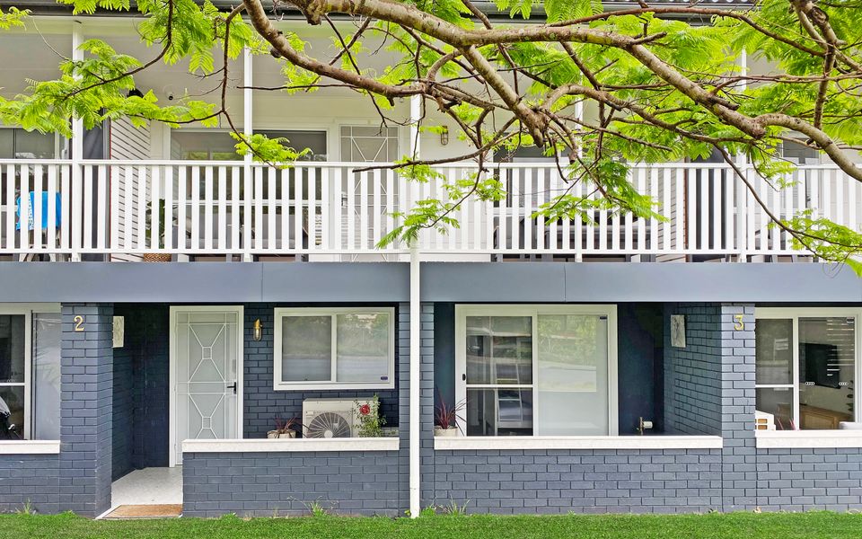 Entry level downstairs and Bedroom two (right)