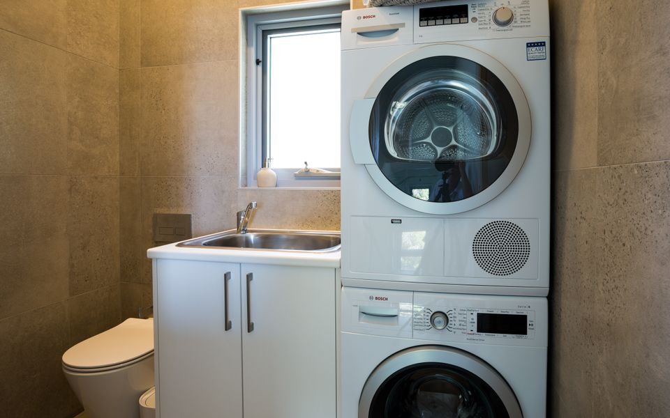 washer and dryer at Lily's at Hyams beach accommodation