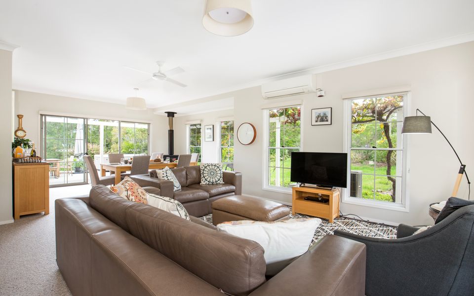 Latitude South Coast - pet friendly accommodation south coast living room