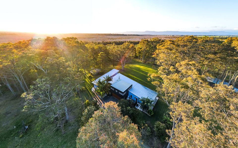 Latitude South Coast - ariel view of a pet friendly accommodation nsw surrounded by trees