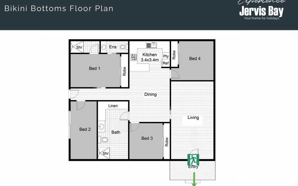 Cal1 – Bikini Bottoms by Experience Jervis Bay