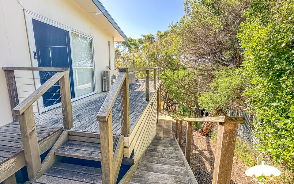 The external stairs that link you to the newly renovated bedroom retreat