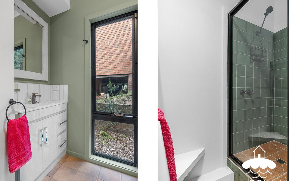 Downstairs Bathroom with shower
