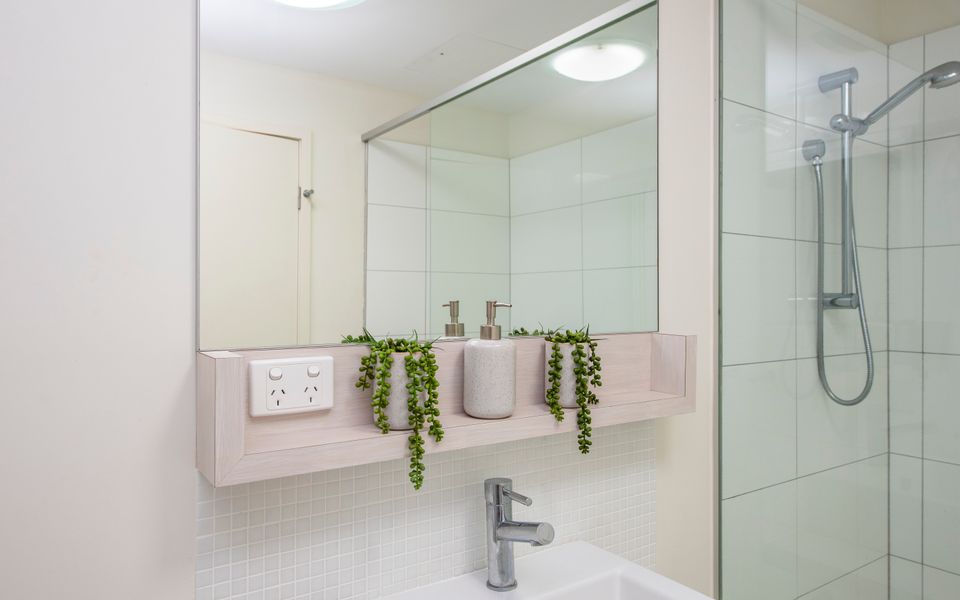 A decoration at shower room