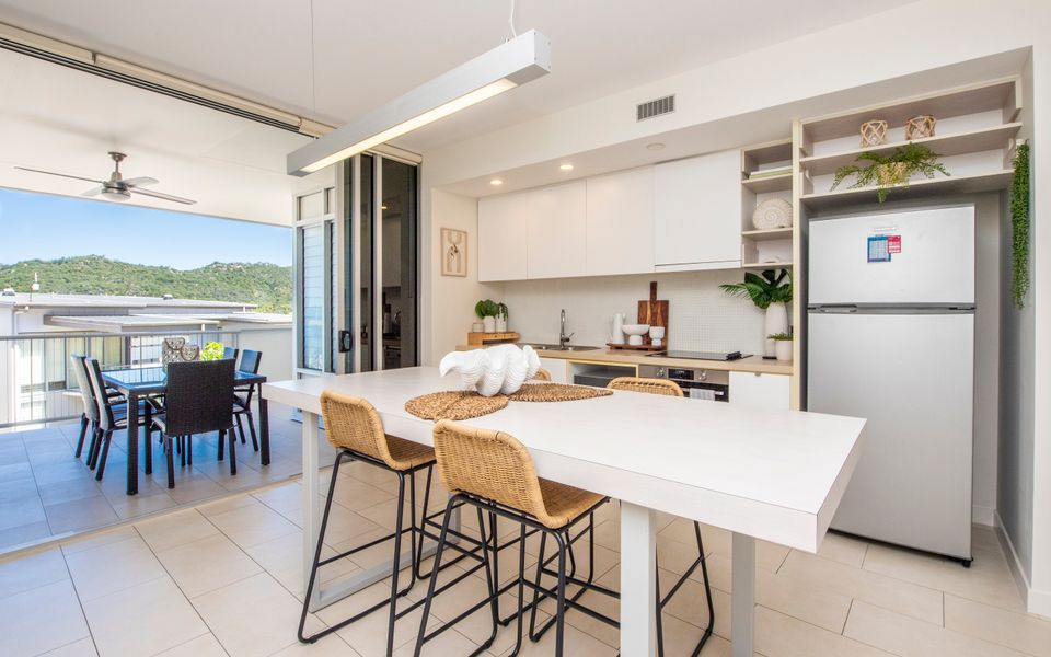 A Spacious Kitchen and Dining Area