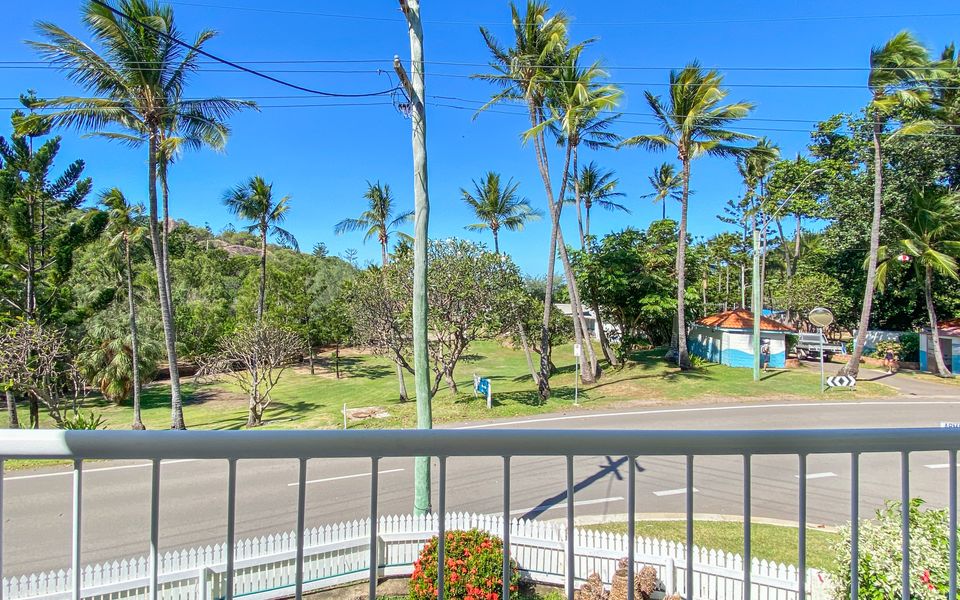 View from upstairs balcony