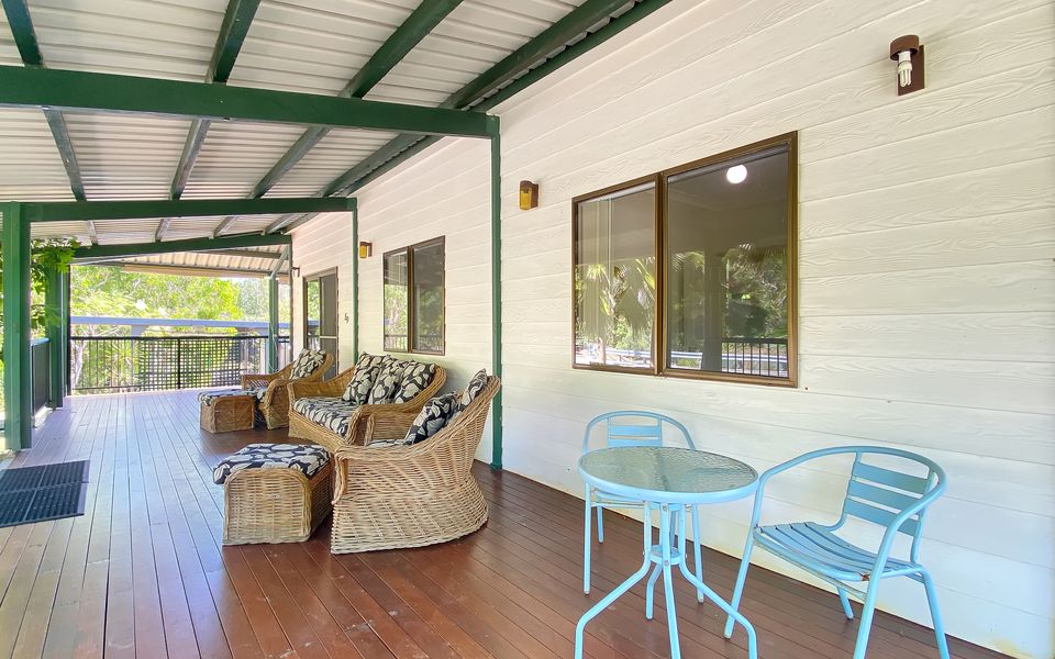 Outdoor lounge + table and chairs
