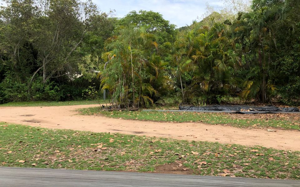 Private fenced garden