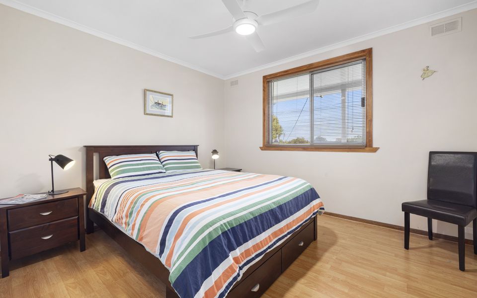 Queen bed with fan and wardrobe- Bedroom 3