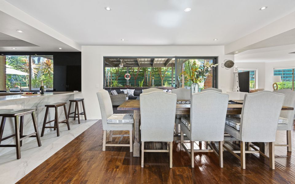 Open plan dining area