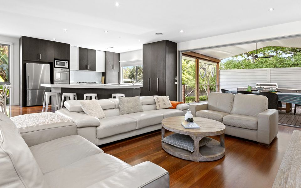 Open plan living with access to the Alfresco area.