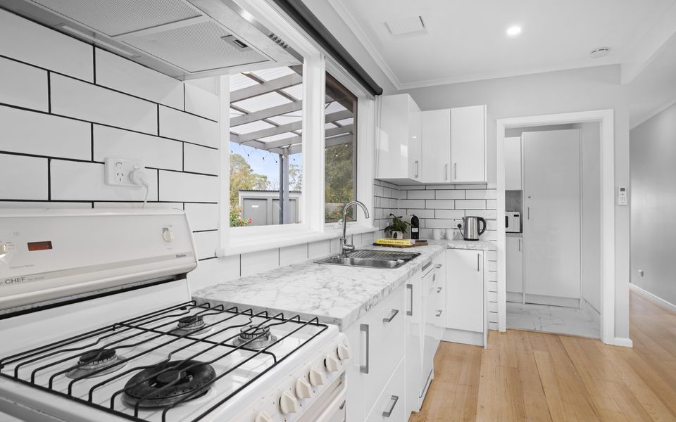 Kitchen with Nespresso coffee machine