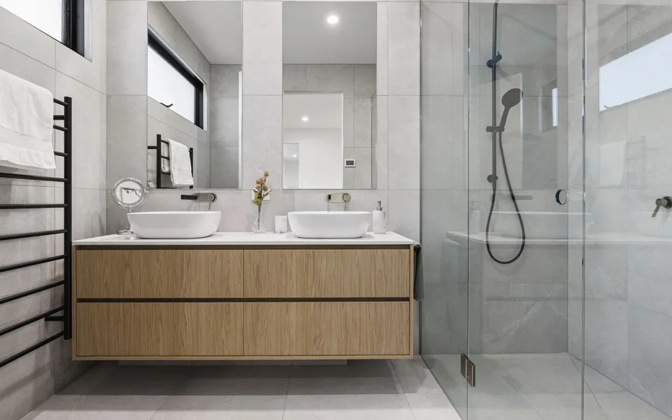 Master Ensuite with double shower and heated floors