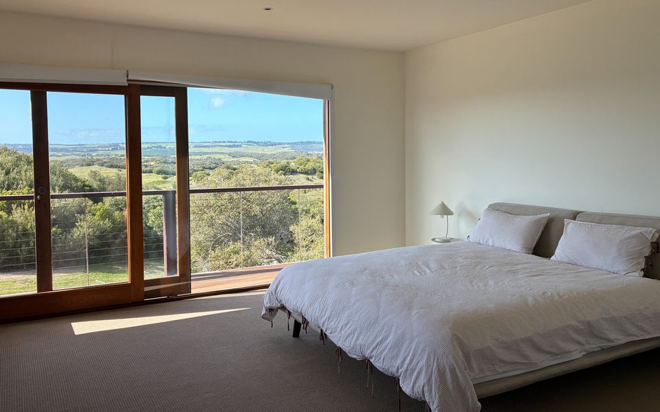 Master Bedroom with King bed , walk in robe and large ensuite