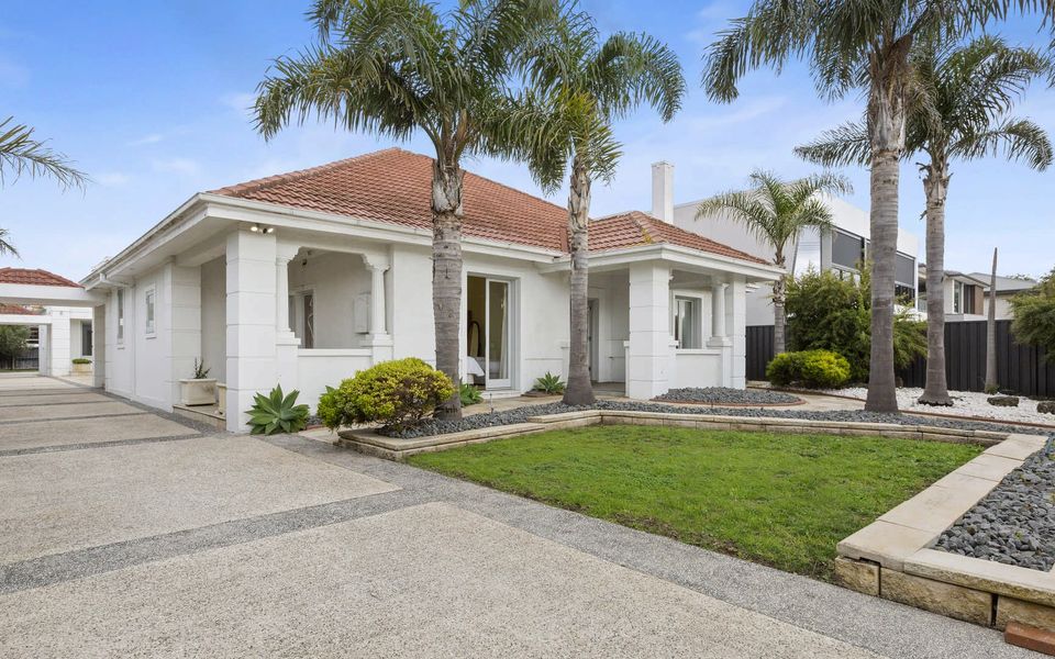 Driveway with secure gates and fully fenced