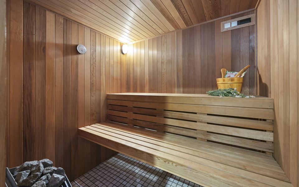 Warm up and relax in your own private sauna