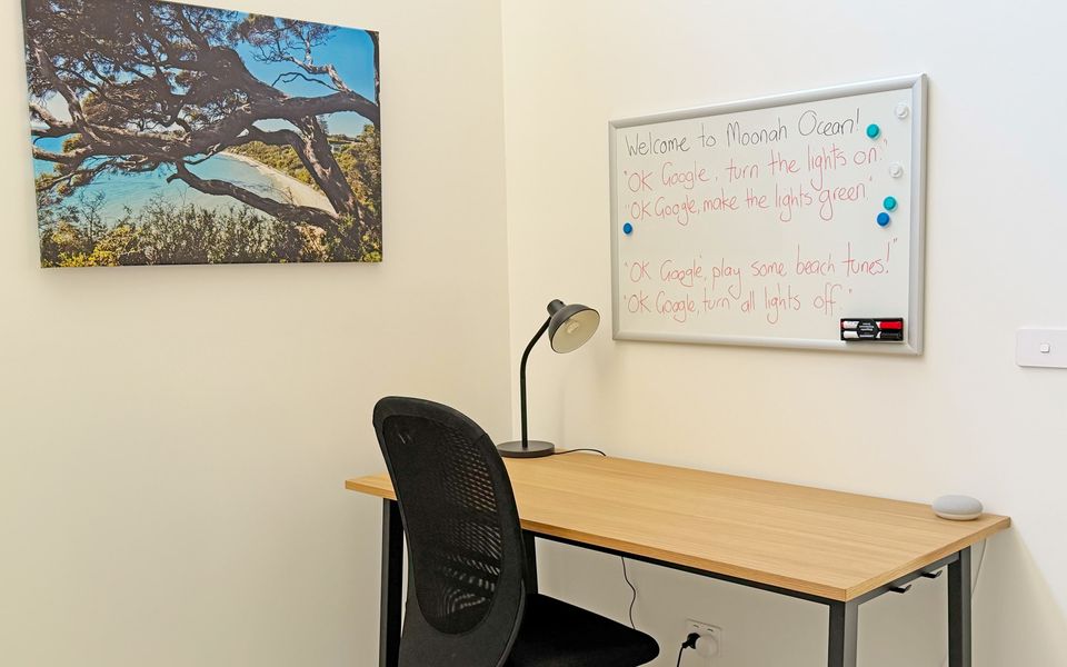 Study nook located in the dining area