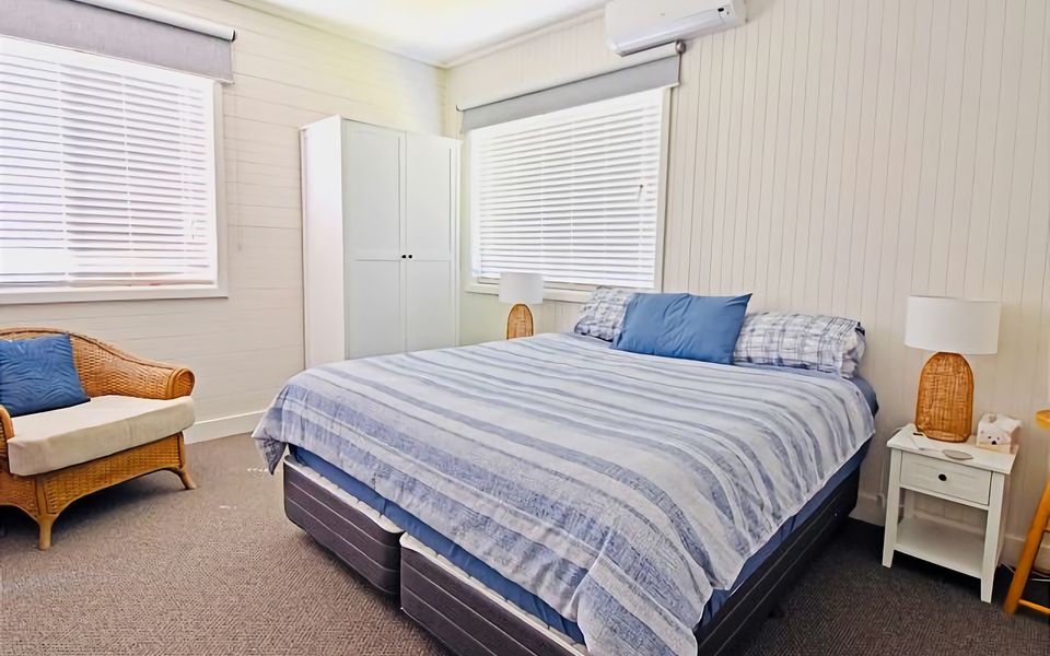 Enjoy a comfortable sleep in this King bed room.