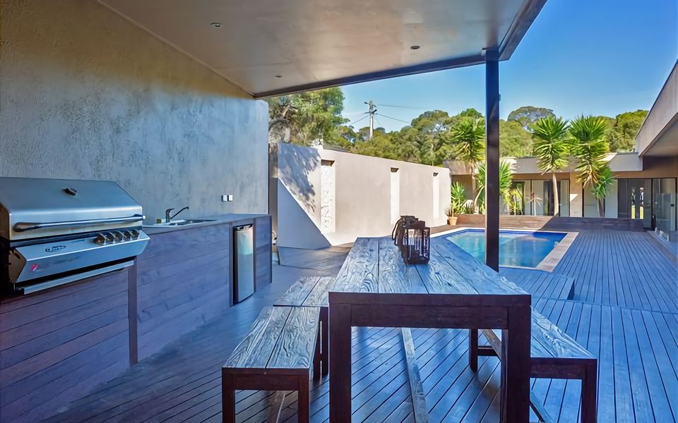 Relish in the pleasure of open-air dining with our inviting alfresco area, providing a charming backdrop for unforgettable meals.