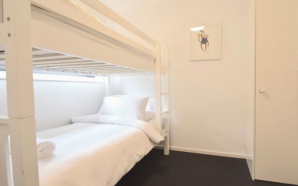 Sleep in comfort on the single bed bunk.