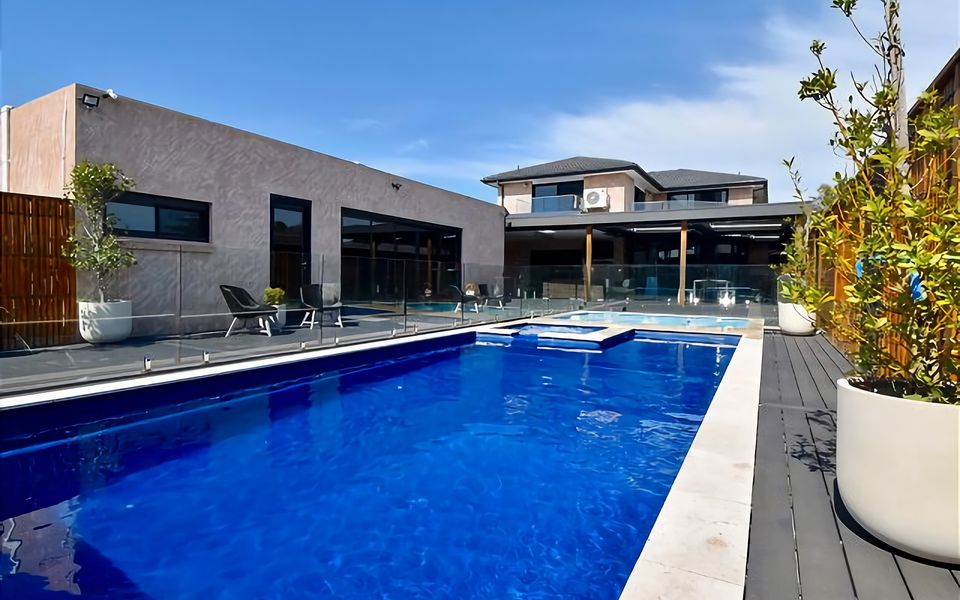 Immerse yourself in a world of relaxation with our inviting pool and spa.