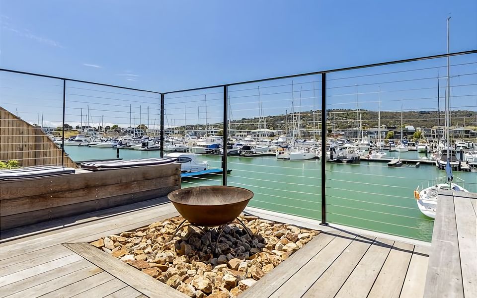 Enjoy the surroundings around the fire pit.