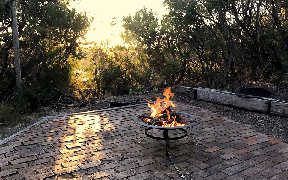 Enjoy the use of a the fire pit.