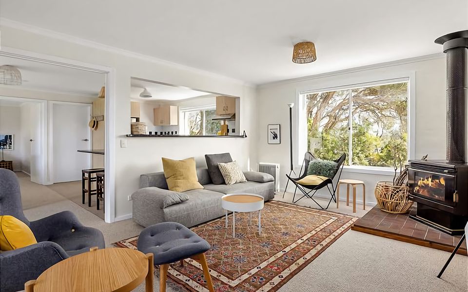 Enjoy the warmth and coziness of lounge with the wood fire heater.