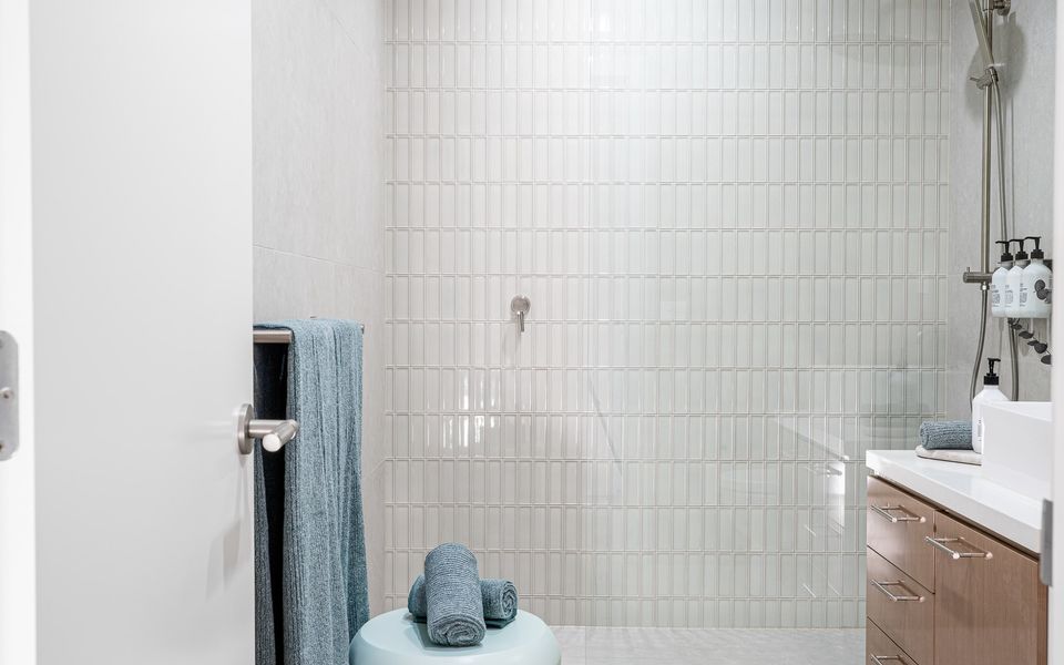 Modern family bathroom