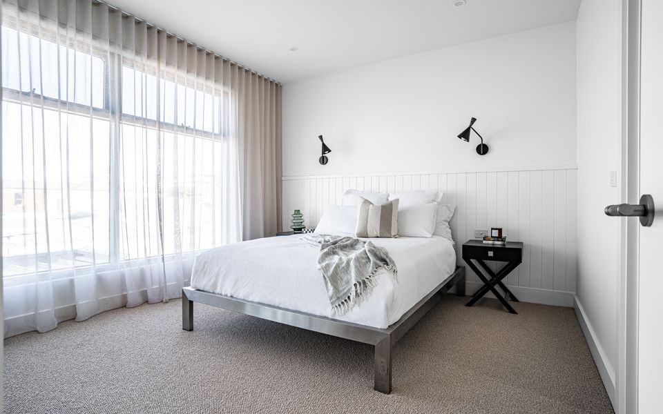 Master bedroom with queen bed and private ensuite